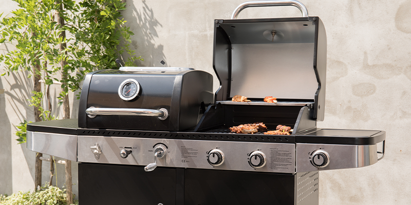 SUMM Magnus Hybride Barbecue Gas & Houtskool