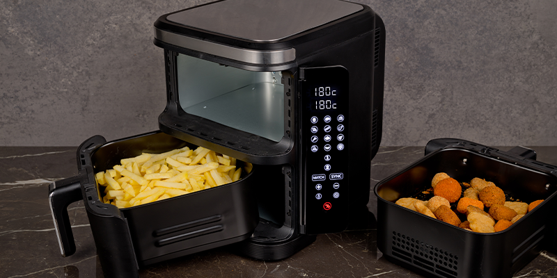 Nexxt Gestapelde Airfryer