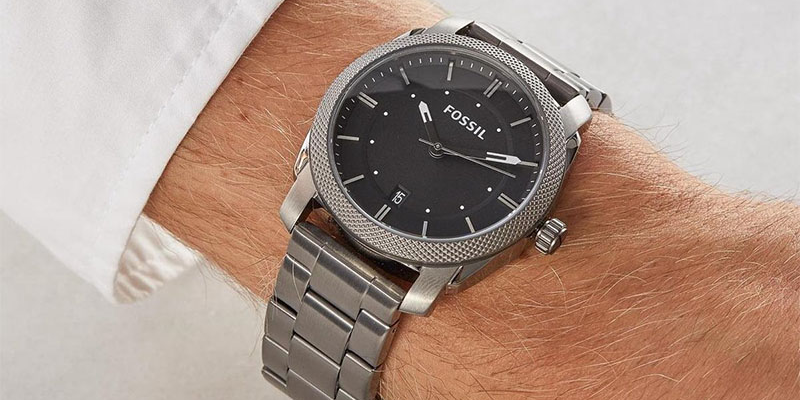 Fossil Stainless Steel Herenhorloge Machine